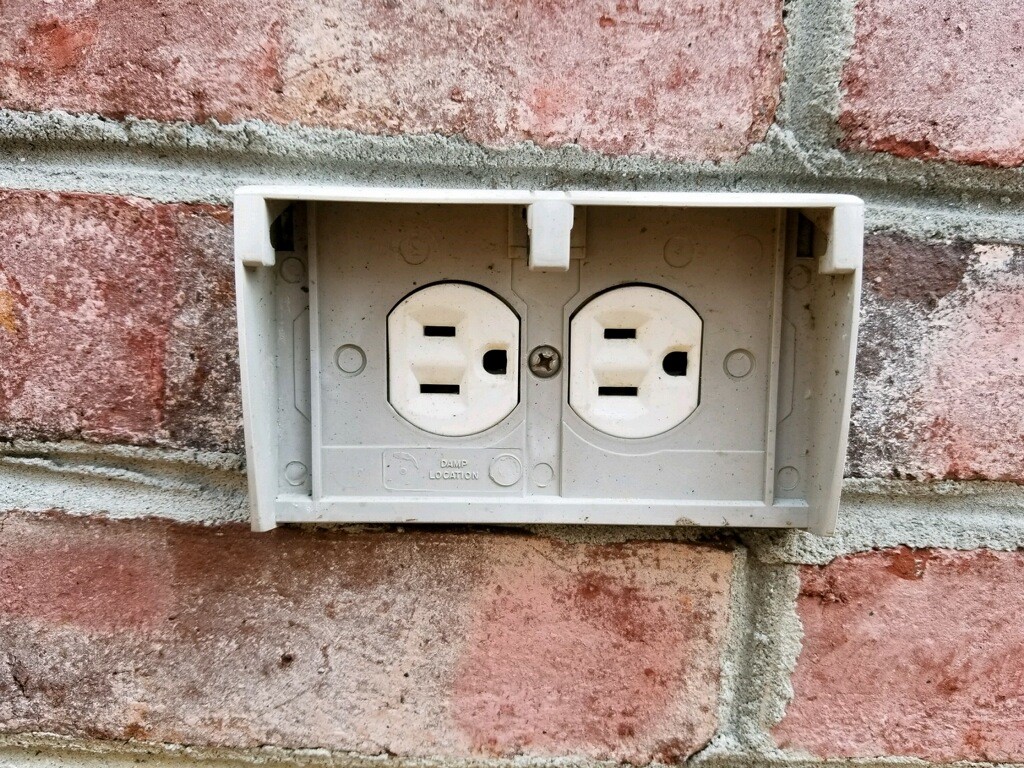 Missing Exterior Receptacle Cover